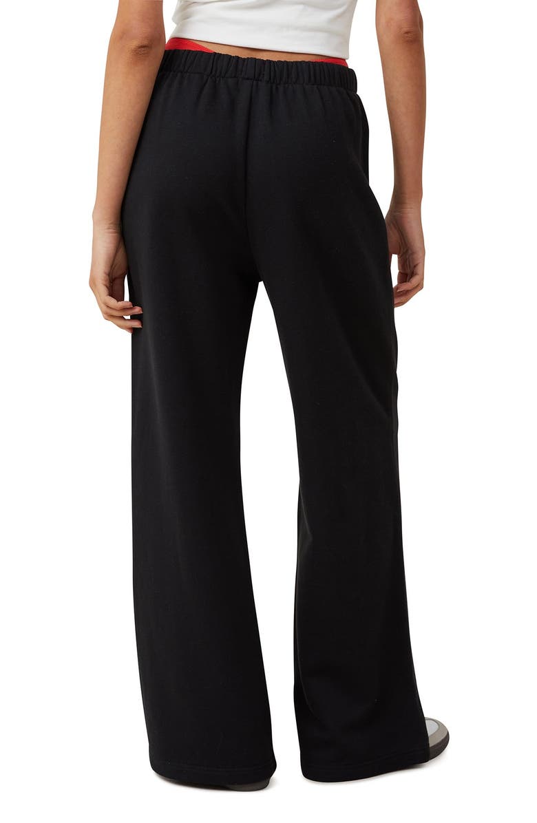 Cotton On Women
s Wide Leg Sweatpant, Alternate, color, Black