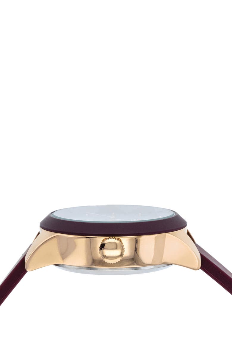 I TOUCH iTouch Connected Hybrid Smartwatch Fitness Tracker: Rose Gold Case with Merlot Leather Strap, 38mm, Alternate, color, 