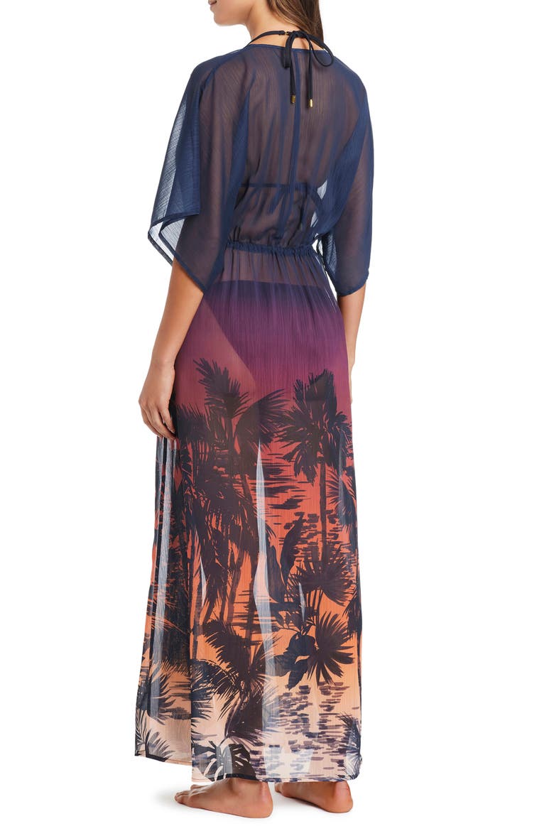 Topical Print Cover-Up Dress, Alternate, color, MULTI