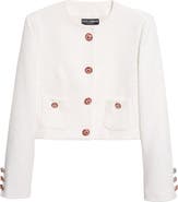 Dolce&Gabbana Cotton Blend Raschel Tweed Jacket