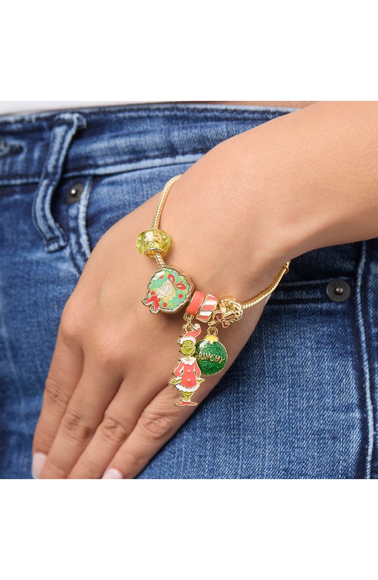 GRINCH Holiday Charm Beaded Bracelet, Alternate, color, Multi