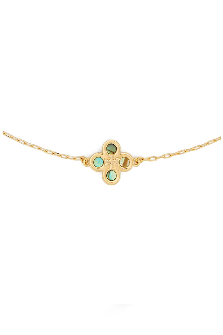 Kira Clover Station Necklace, Alternate, color, TORY GOLD / MULTI