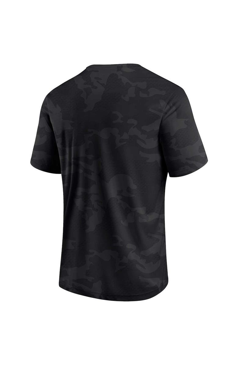 FANATICS Men's Fanatics Branded Black Miami Hurricanes Camo Logo T-Shirt, Alternate, color,