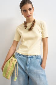 Topshop Everyday Shrunken Cotton T-Shirt