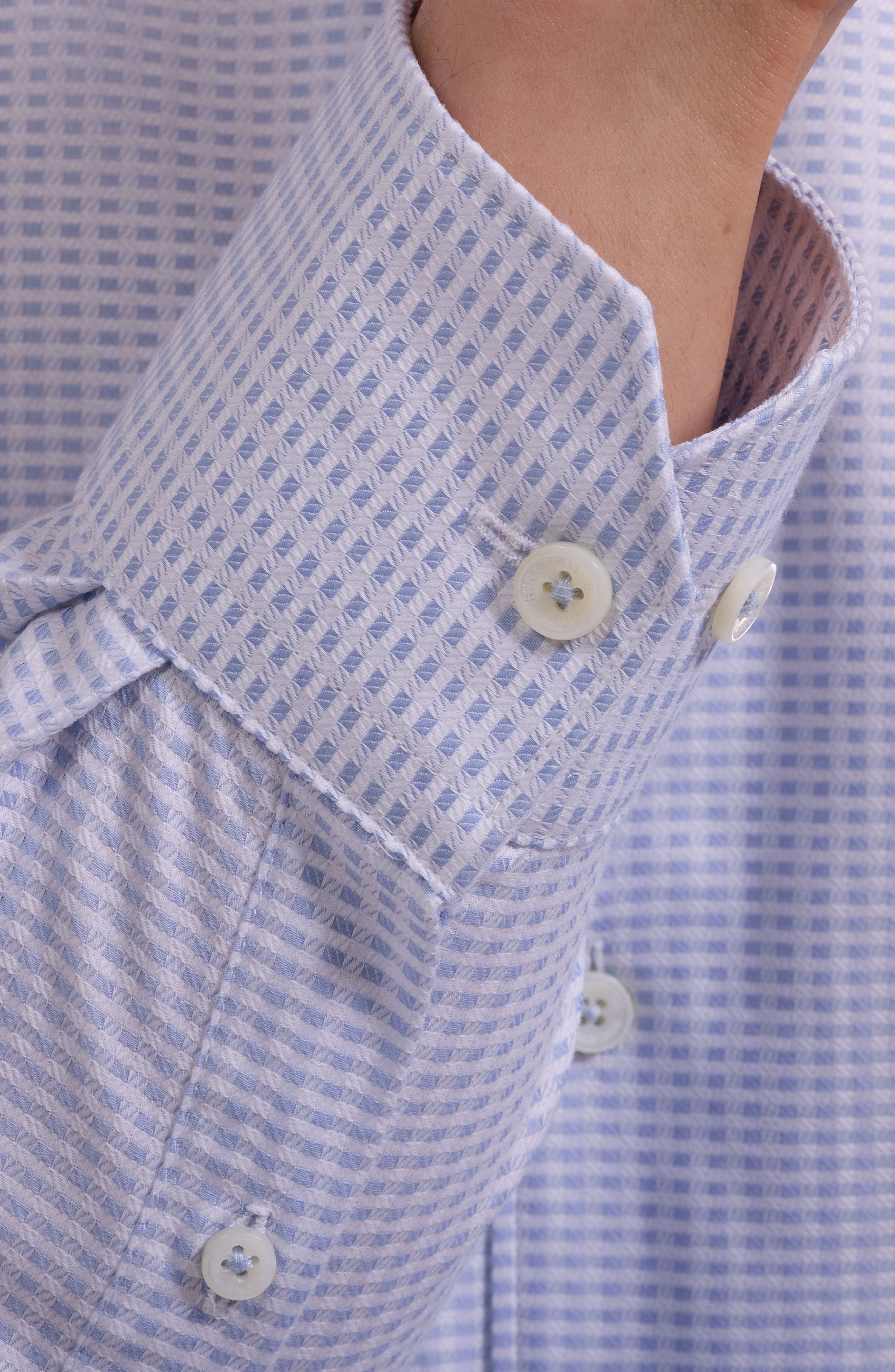 Alvin Shaped Fit Mini Check Button-Up Shirt - image 4