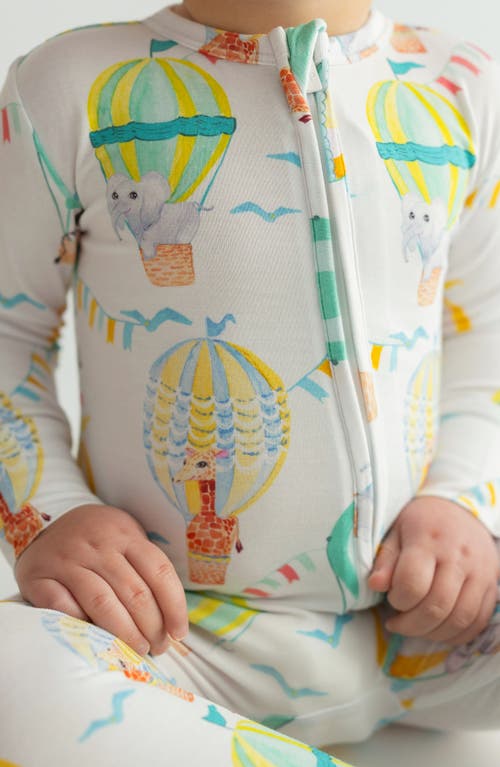 Posh Peanut Balloon Wonder Zip Footie In Yellow