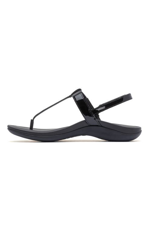 Abeo Oasis T Strap Sandal In Black - Regular
