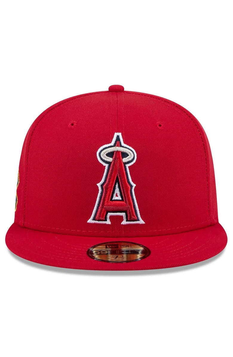 New Era Men's New Era Red Los Angeles Angels 2025 Jackie Robinson Day 59FIFTY Fitted Hat, Alternate, color, Red