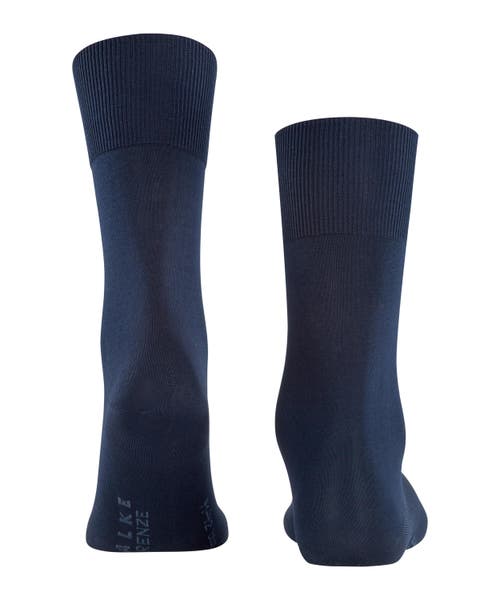 Falke Firenze Elastic Free Dress Socks In Blue