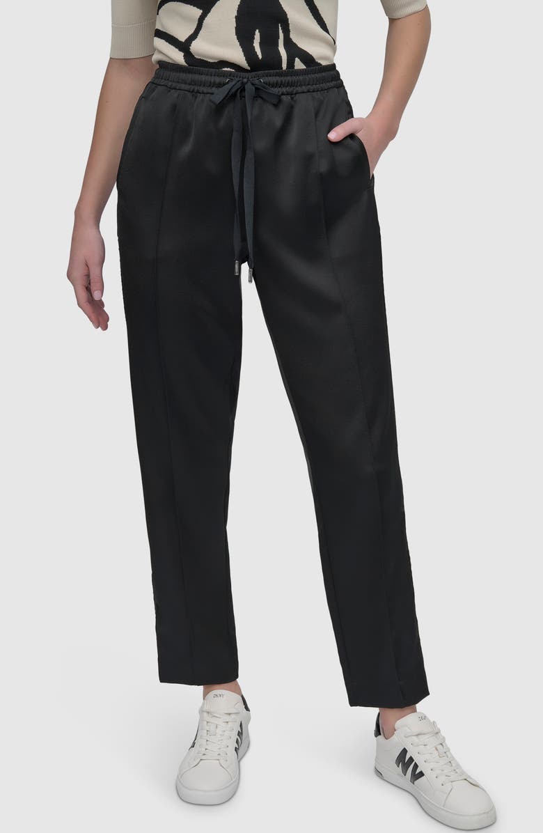 DKNY Side Stripe Track Pants, Main, color,