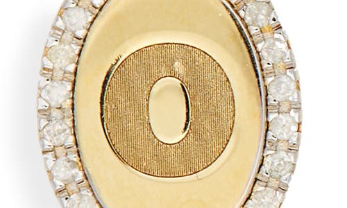 Meshmerise Diamond Initial Disc Bracelet In Gold