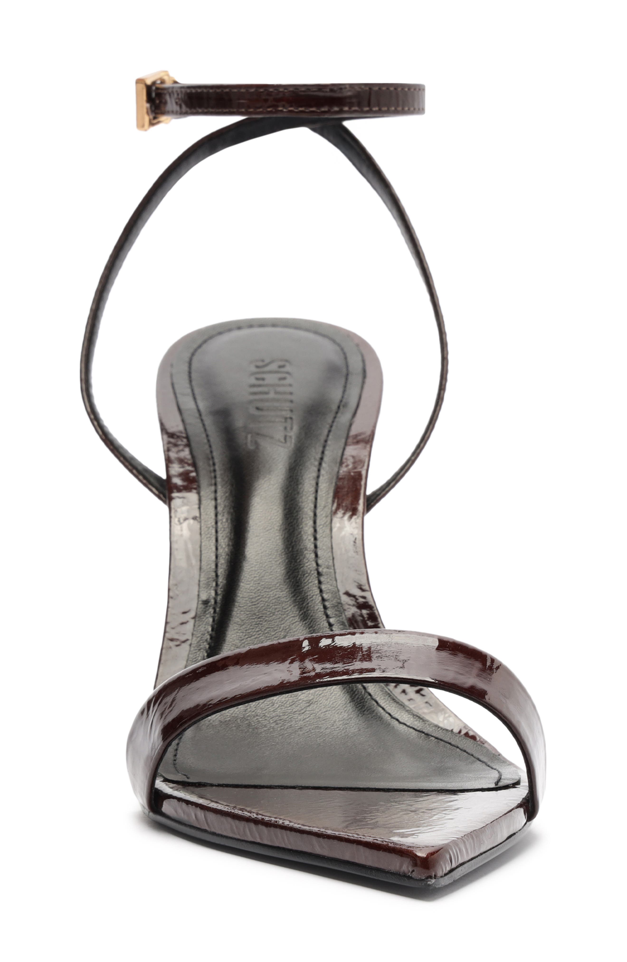 Schutz Elisha Ankle Strap Sandal, Alternate, color, Maplewood