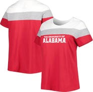 PROFILE Women's Crimson Alabama Crimson Tide Plus Size Split Body T-Shirt