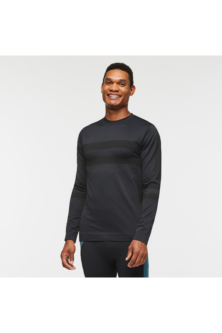 Debajo Seamless Baselayer Crew - Men's, Main, color, Cotopaxi Black