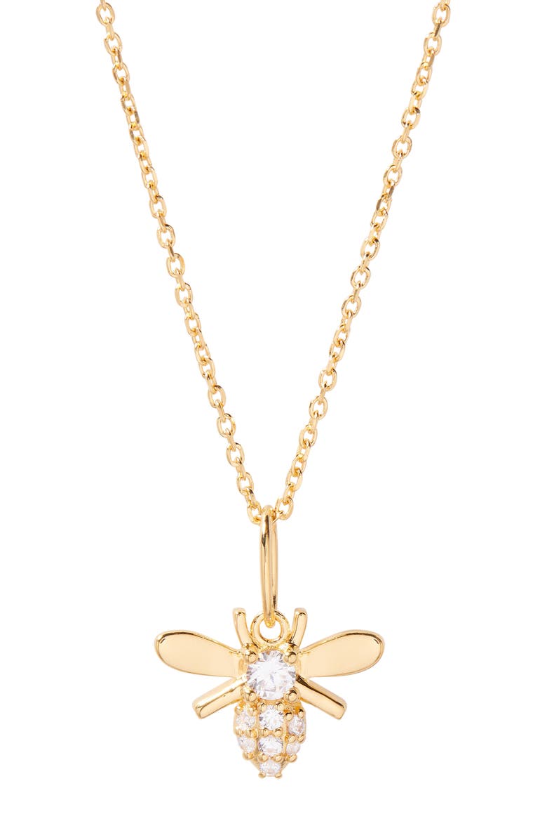 Brook and York Adeline Bee Pendant Necklace, Main, color, Gold
