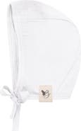 Bebe Bella Girl Knit Bonnet with Strap Tie