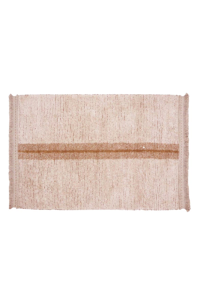 Lorena Canals Reversible Washable Recycled Cotton Blend Rug, Alternate, color, Toffee Natural Linen