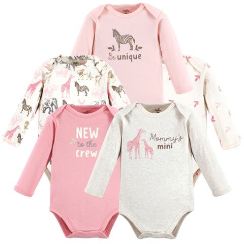 Little Soft Organic Cotton Long-Sleeve One-Piece Essentials