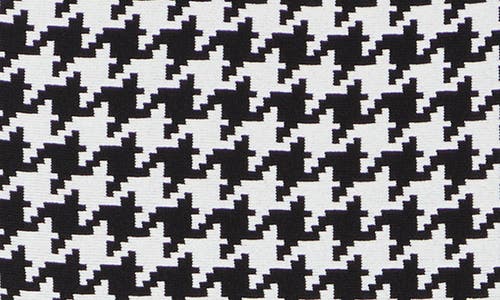 Alexander Mcqueen Mcqueen Houndstooth Dress In Black/ivory