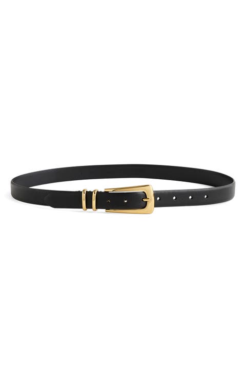 Elongated Buckle Belt