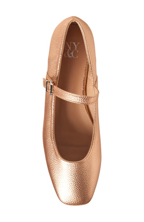 New York And Company Page Mary Jane Ballet Flat In Copper Tumble