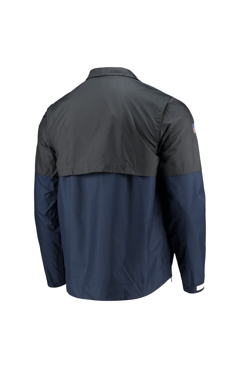 Nike Men's Nike Anthracite/Navy Dallas Cowboys Sideline Coach Half-Zip Jacket, Alternate, color,