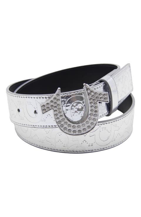 Argent Sage Horseshoe Buckle Belt