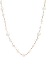 Nordstrom Freshwater Pearl Station Chain Necklace