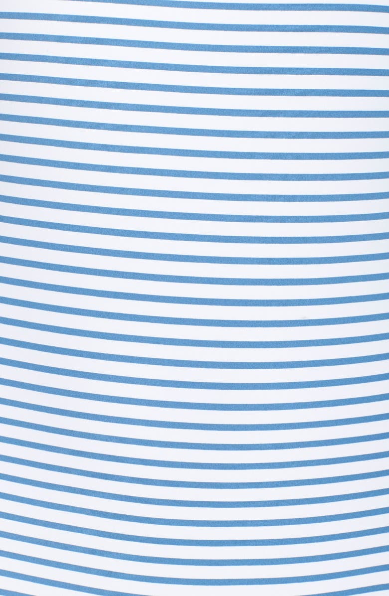 Polo Ralph Lauren Lattice Back Stripe One-Piece Swimsuit, Alternate, color, 