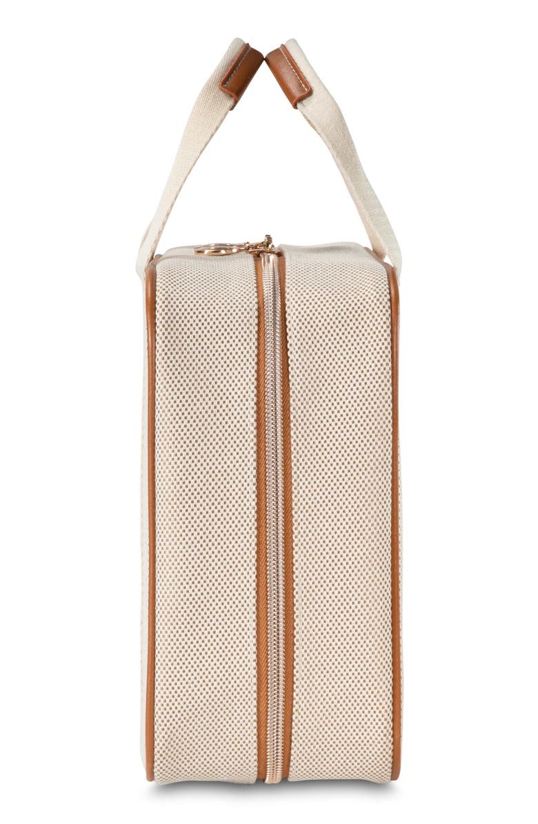 Stephanie Johnson Tropea Ivory ML Traveler Cosmetics Case, Alternate, color, Ivory