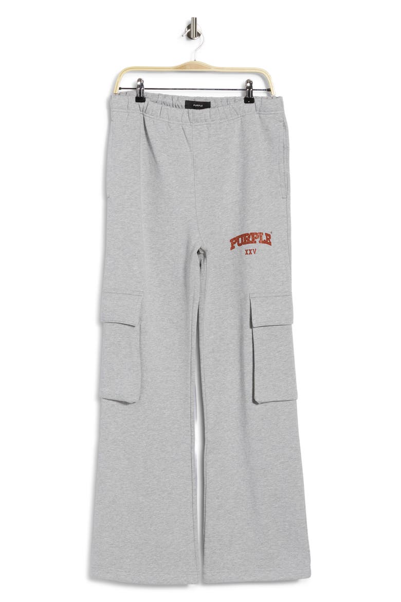 Logo Fleece Cargo Pants, Alternate, color, HEATHER