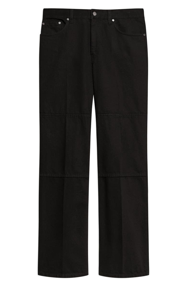 Helmut Lang Exposed Back Zip Detail Carpenter Jeans, Alternate, color, Rinsed Black - Aa5