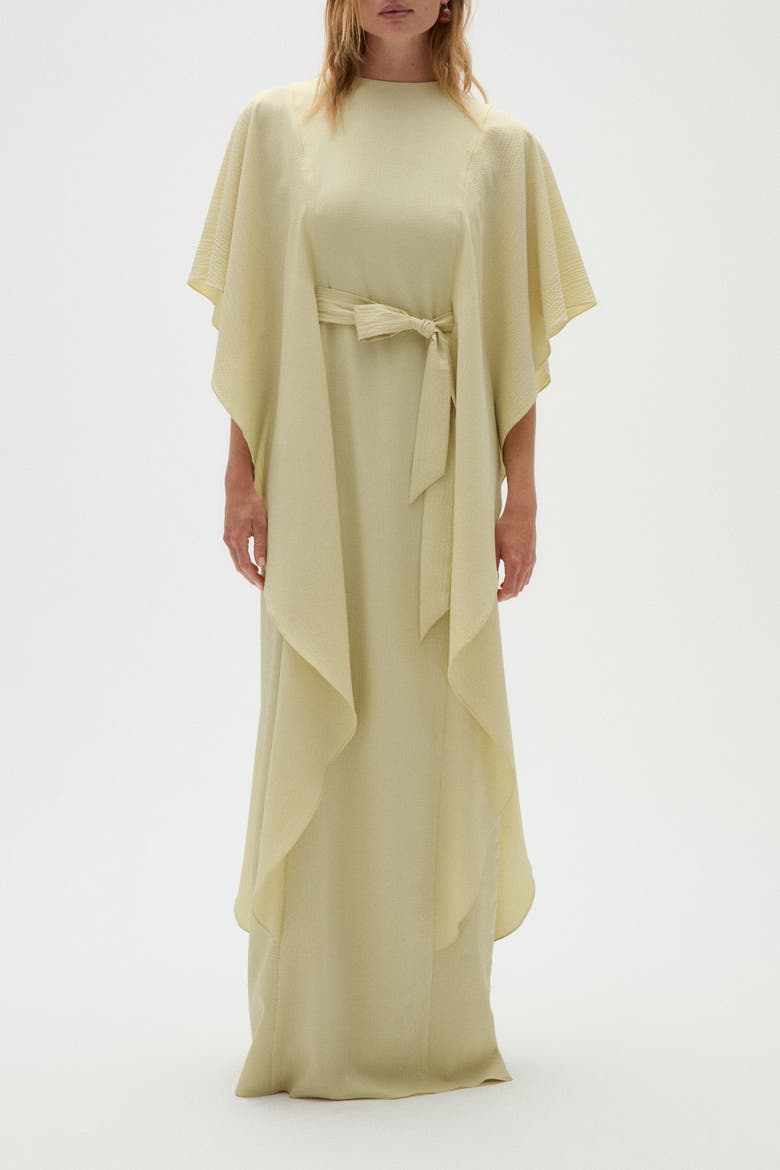 Pebble Crepe Kaftan, Main, color, Pistachio