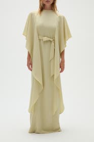 Amsale Pebble Crepe Kaftan