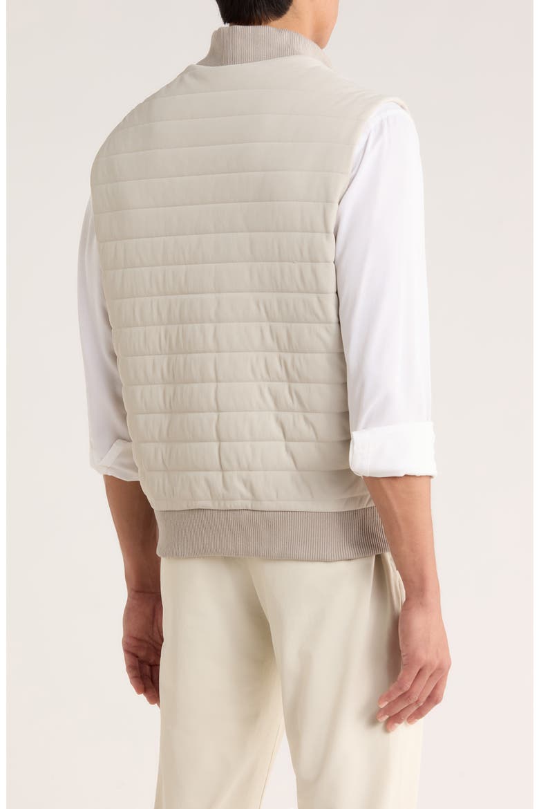 Fremantle Quilted Corduroy Vest, Alternate, color, STONE