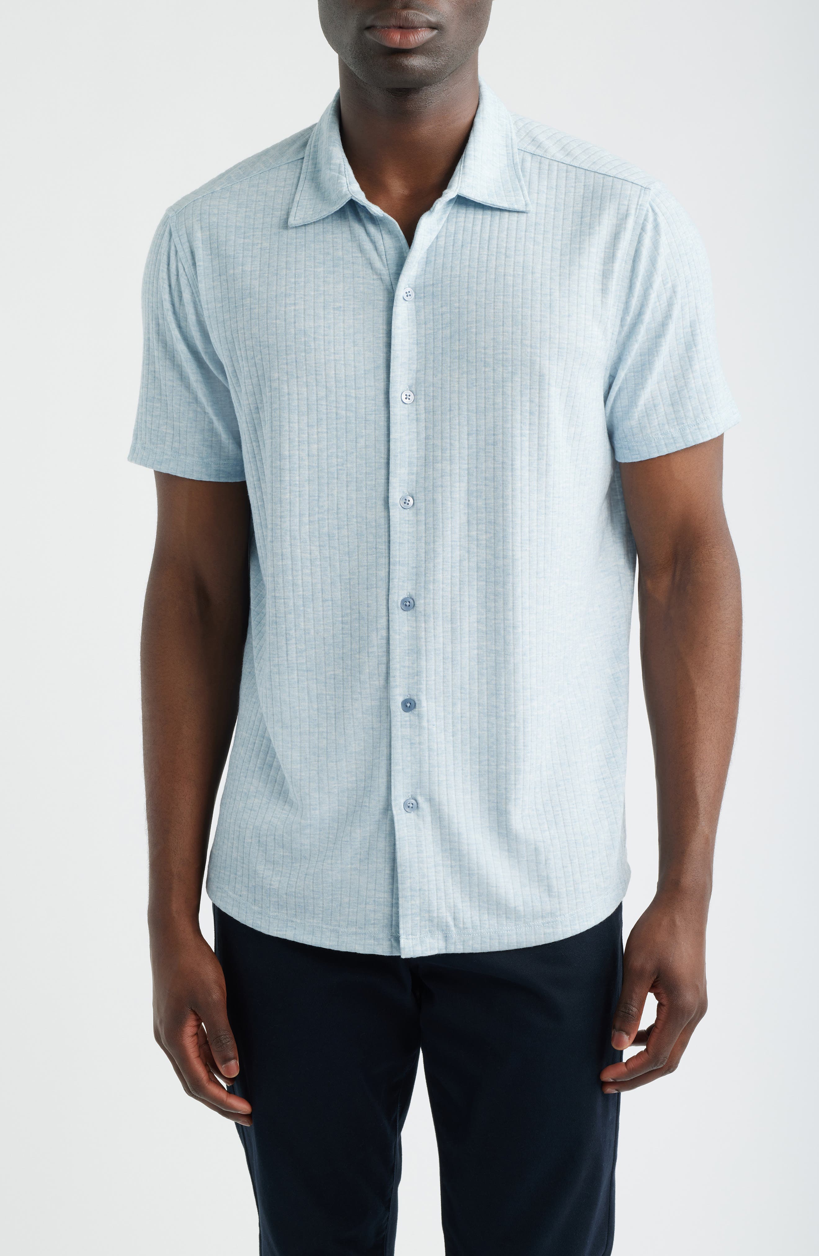 Anton Knit Button-Up Polo - image 3