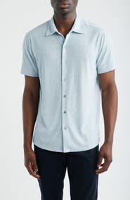 Robert Barakett Anton Knit Button-Up Polo