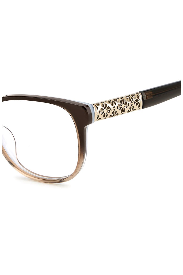 lyssa 51mm square optical glasses, Alternate, color, BROWN