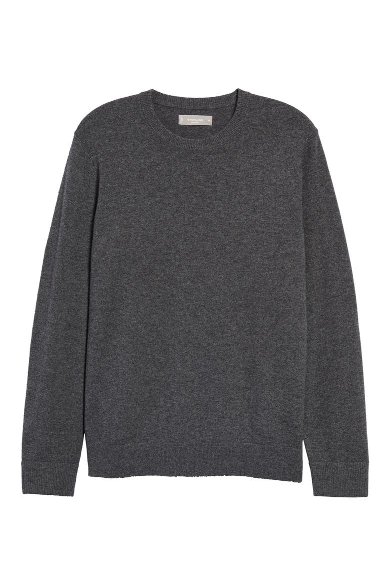 Cashmere Crewneck Sweater, Main, color, CHARCOAL