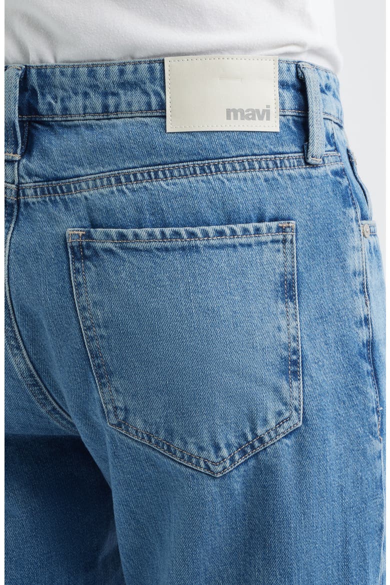 Zach Straight Leg Cotton & Linen Jeans, Alternate, color, MID LINEN DENIM
