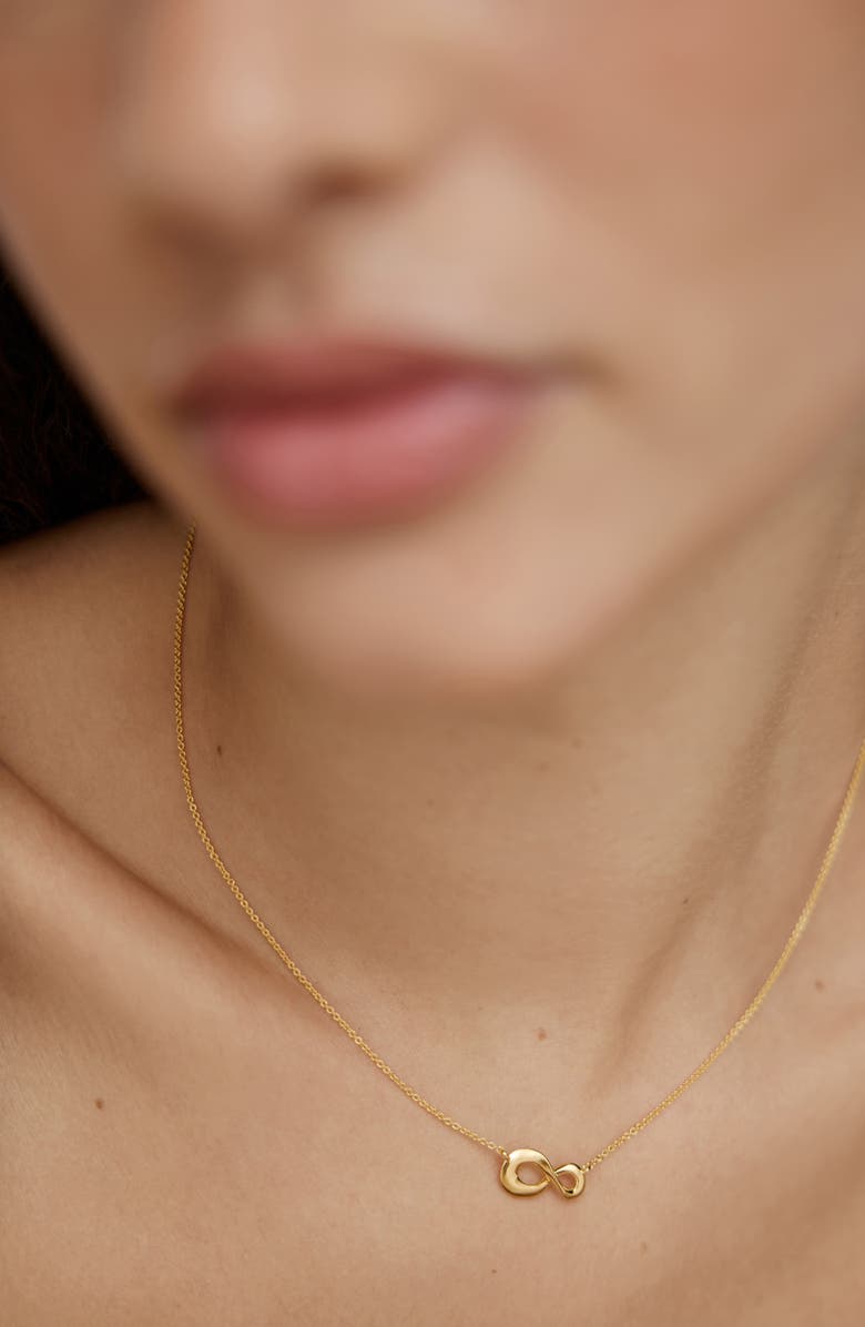 Monica Vinader Infinity Pendant Necklace, Alternate, color, 18Ct Gold Vermeil