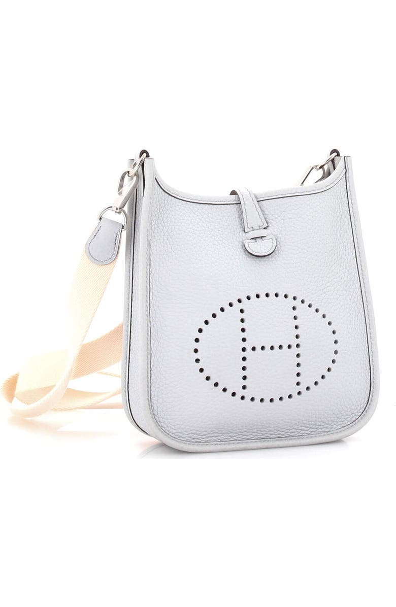 Pre-Owned Hermes Evelyne Bag Gen III Clemence TPM, Alternate, color, Bleu Pale