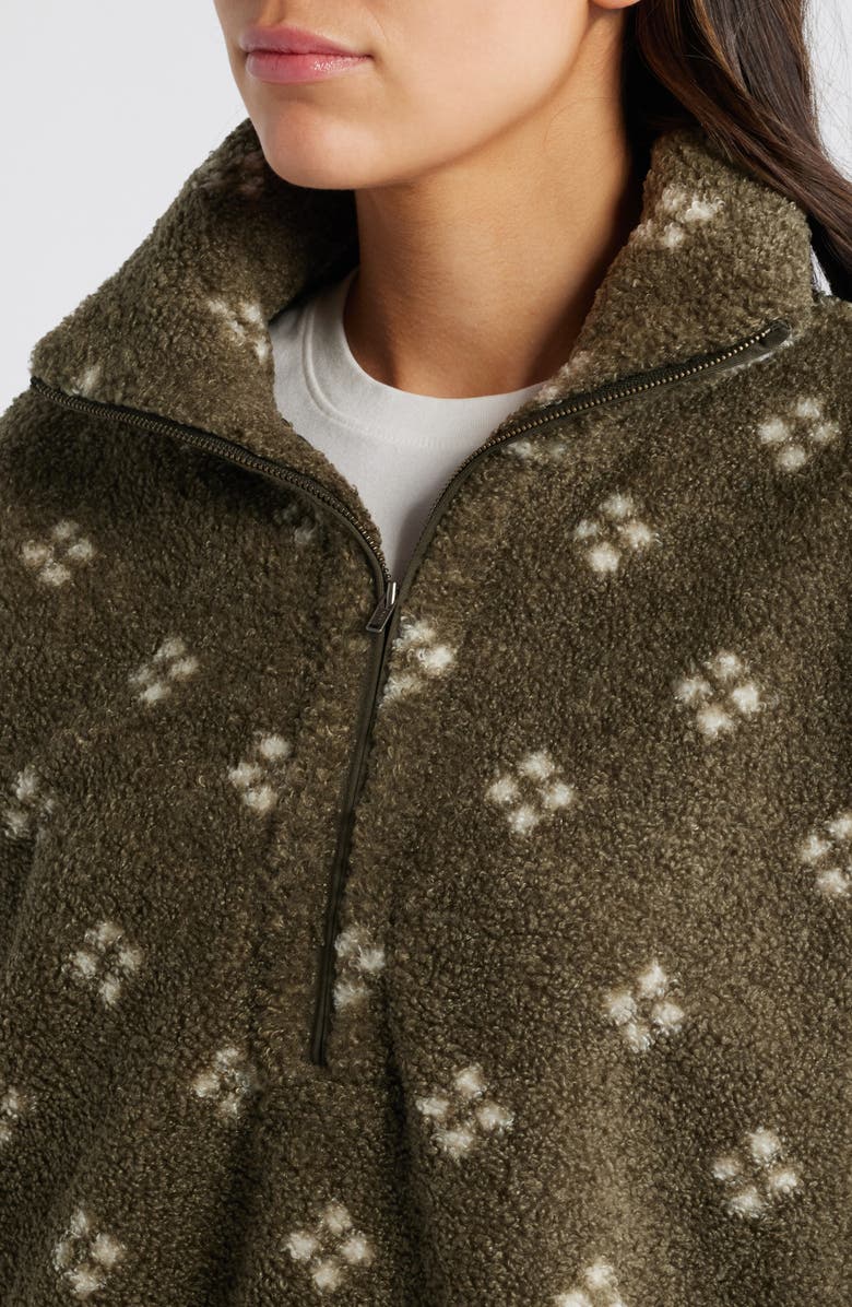 Treasure & Bond Geo Print Half Zip Fleece Pullover, Alternate, color, 