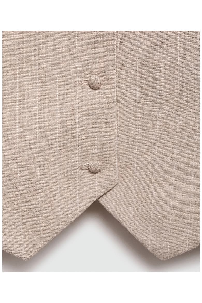 Pinstripe Halter Vest, Alternate, color, BEIGE