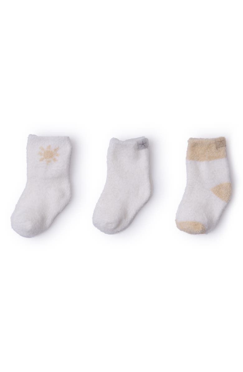 Barefoot Dreams<sup>®</sup> CozyChic Lite<sup>®</sup> 3-Pack Sock Set, Main, color, Sunbeam/ Pearl