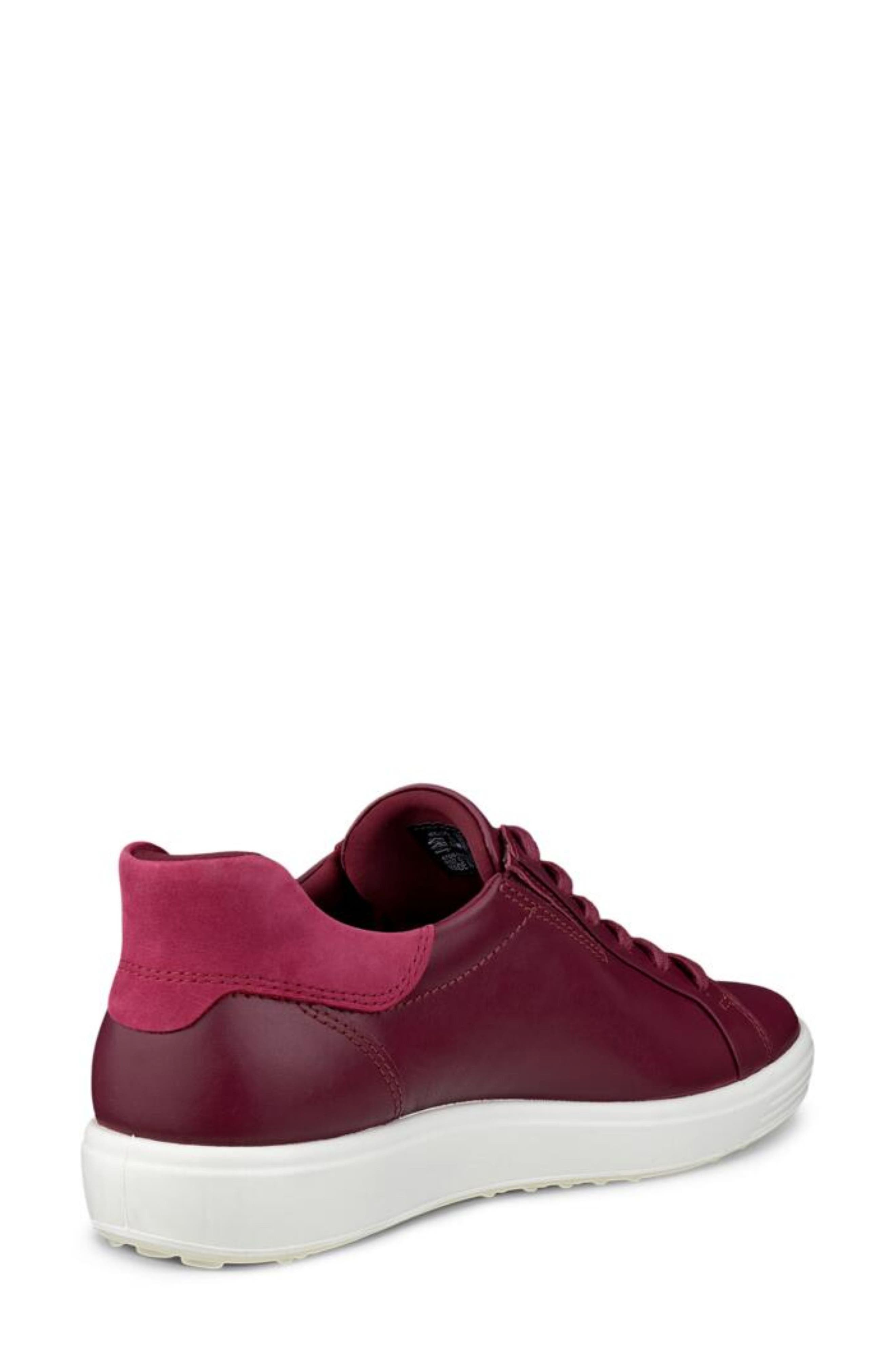 Soft 7 Sneaker, Alternate, color, DARK RUBY/RED PLUM