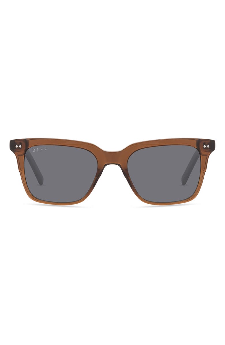 DIFF Billie 53mm Square Sunglasses, Main, color, Whiskey Crystal