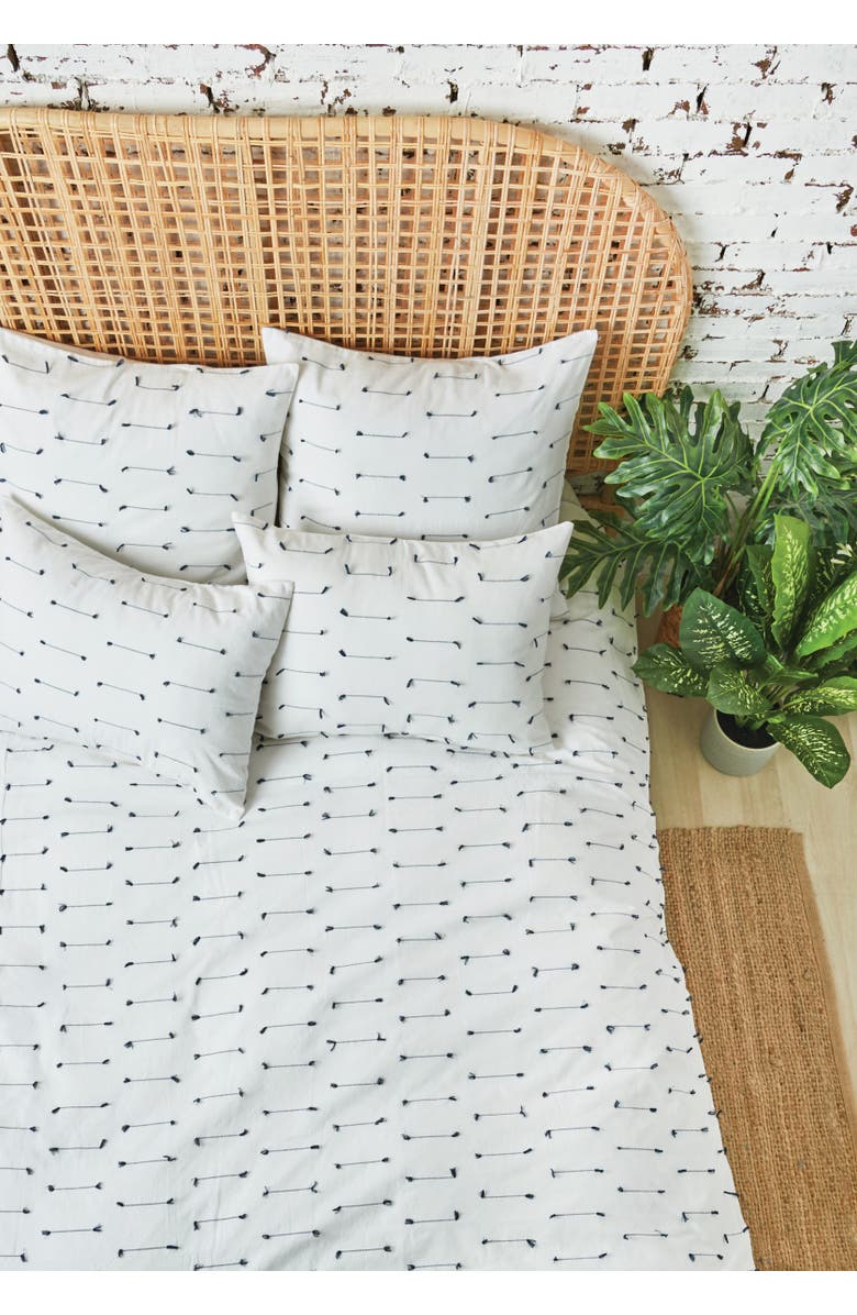 carol & frank Mel Standard and Euro Sham Collection, Alternate, color, White