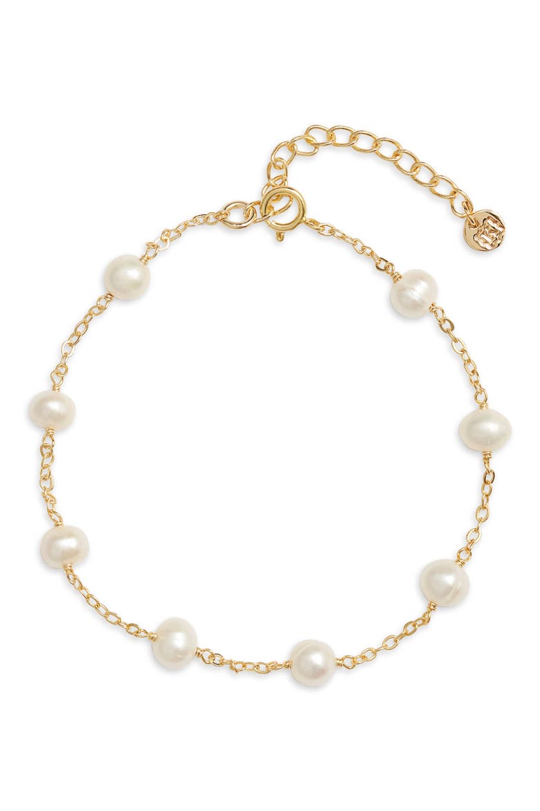 Kelsey Pearl Bracelet, Main, color, GOLD