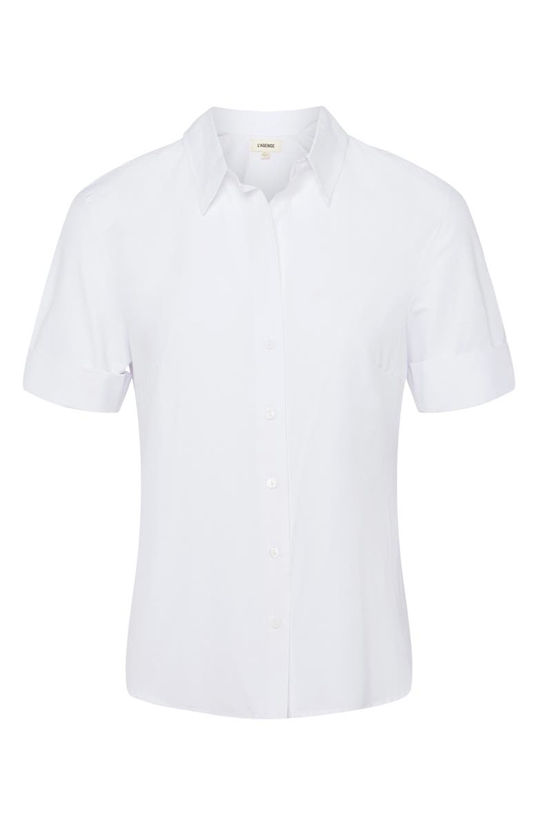 L'AGENCE Risette Roll Cuff Shirt, Alternate, color, 